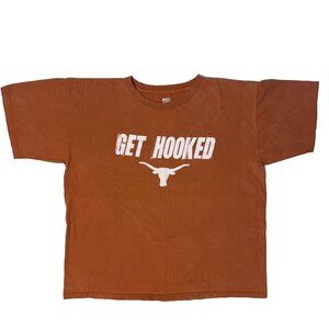 Red Oak Texas Longhorns Get Hooked College Football Orange Tshirt - XL